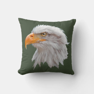 Oreiller Aigle Royal d'Alaska (Vert foncé)