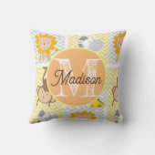 Oreiller arc-en-ciel personnalisé avec monogramme (Verso)