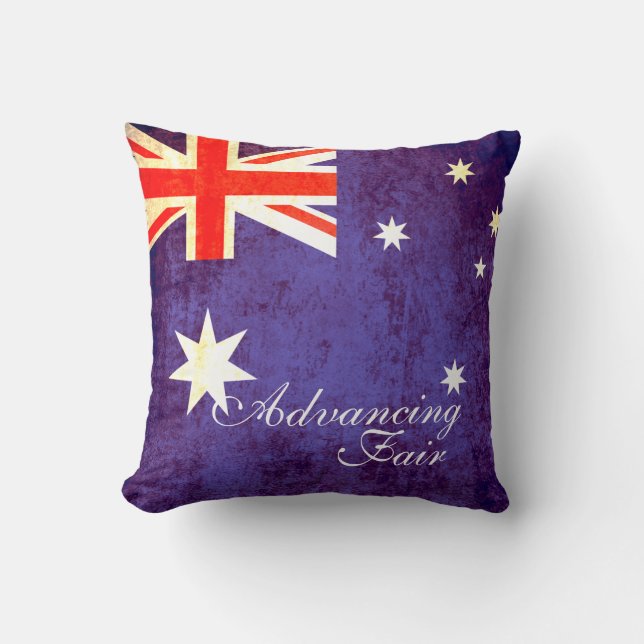 Oreiller au drapeau australien Advancing Fair (Recto)