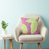 OREILLER AUX FEUILLES VERTES MIGNONNES (Chaise)