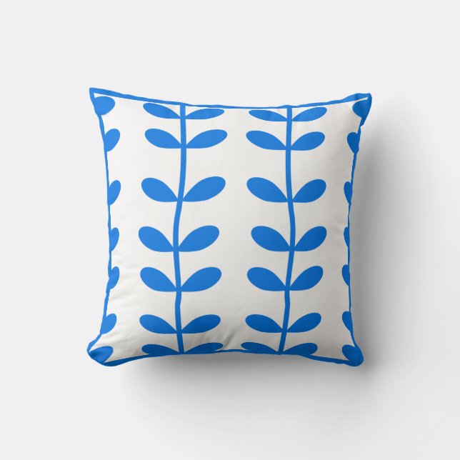 Oreiller aux vignes bleues et blanches (Recto)