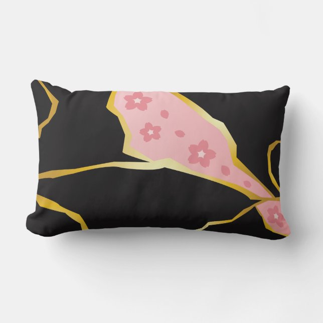 Oreiller avec Kintsugi Fleur de Cerisier (Recto)