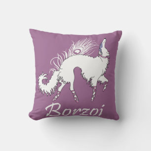 Oreiller Ballet Borzoi Blanc-Rose