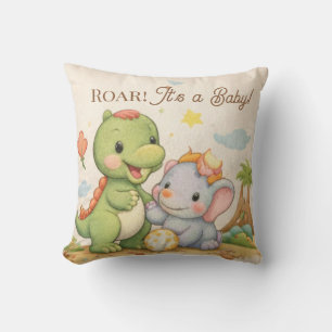 oreiller bébé dinosaure   décoration de la nurseri