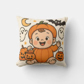 Oreiller bébé thème Halloween (Recto)