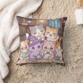 Oreiller Bibliothèque Amis Chats (Couverture)