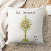Oreiller blanc de première communion 20".  20” (Couverture)