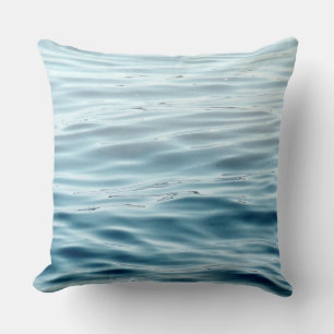 Oreiller bleu et gris eau