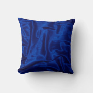 Oreiller bleu Satin-Carré