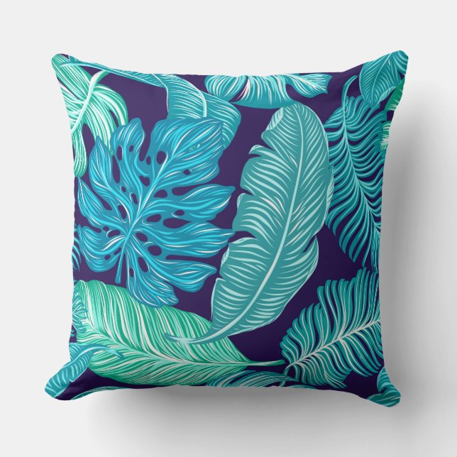 Oreiller bleu tropical (Recto)