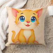 🐱 Oreiller Cadeau de Chat Mignon Décoration de Fa (Couverture)