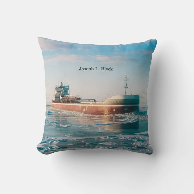 oreiller carré Joseph L. Block (Recto)