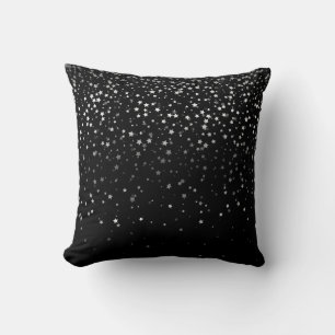 Oreiller carré Petite Étoiles Argentées Intérieur-