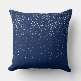 Oreiller carré Petite Étoiles Argentées Intérieur 