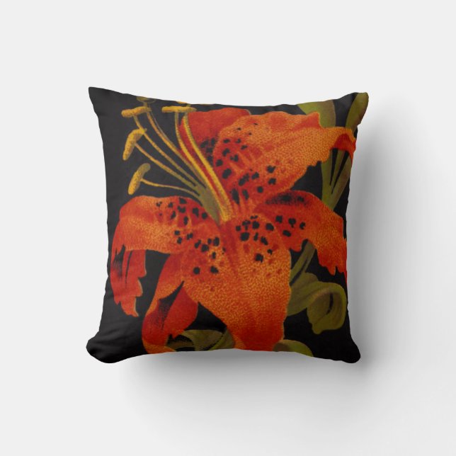 Oreiller carré Tiger Lily (Recto)