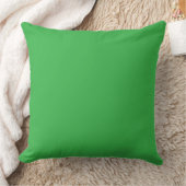 Oreiller carré vert vif à jeter (Couverture)