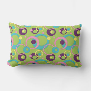 Oreiller Cercles Verts Funky