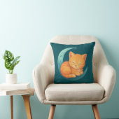 Oreiller Chat Douce Rêves sur la Lune (Chaise)