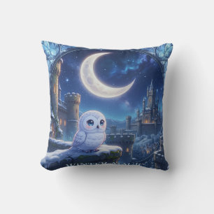 Oreiller Château de Lune Hibou Neigeux