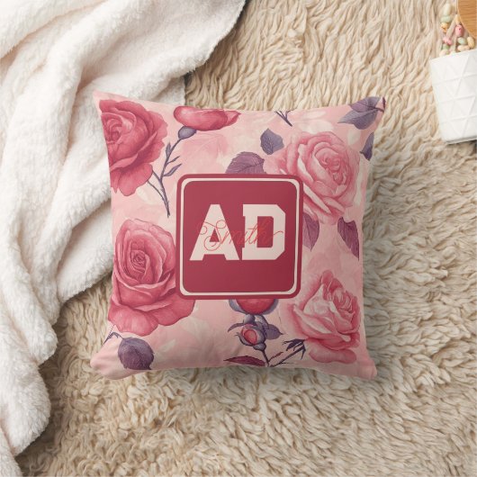 Oreiller Chic Romantique Rose Souvenir (Couverture)