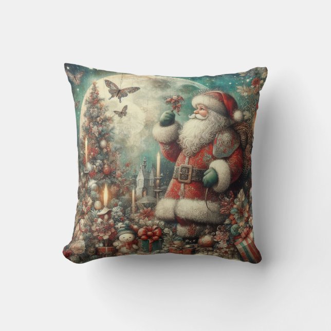 Oreiller classique Père Noël de Noël (Recto)