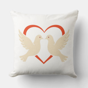Oreiller Coeur - Amour & Paix Décor