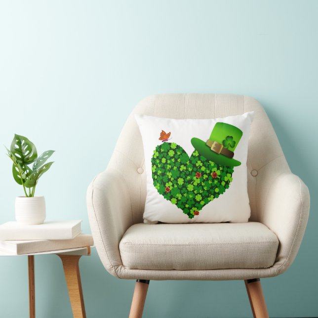 Oreiller Coeur shamrock (Chaise)