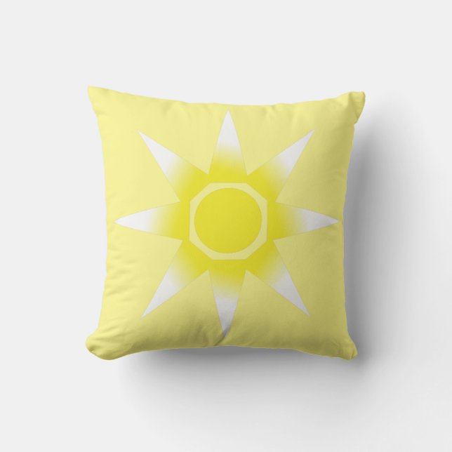 Oreiller Coussin Magique Soleil Positif (Recto)