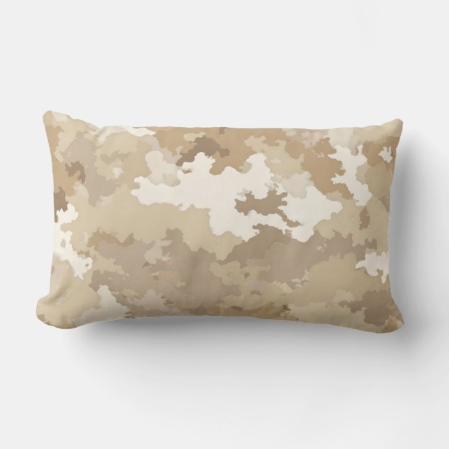 Oreiller d'accent à motif camouflage militaire (Recto)