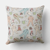 Oreiller d'accent de Baby Shower d'hiver (Verso)