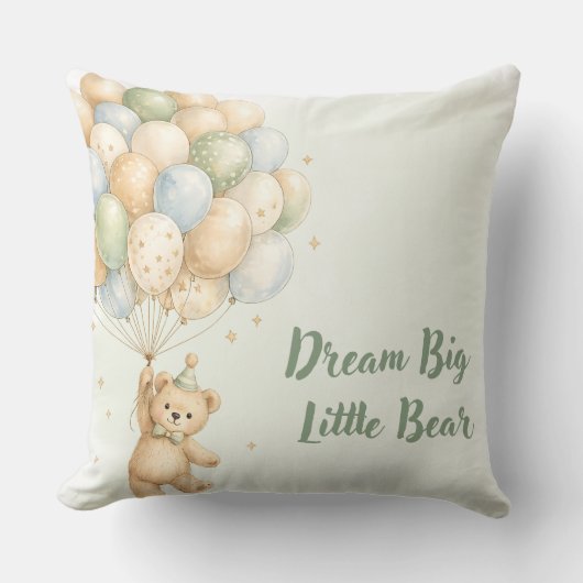 Oreiller d'anniversaire Ours en peluche (Recto)