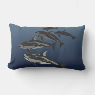 Oreiller Dauphin Dauphin à Flanc Blanc Coussin de