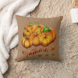 Oreiller d'automne citrouille