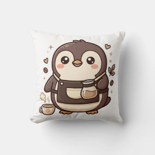 Oreiller de barista de café Pingouin