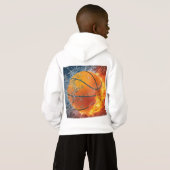 Oreiller de basketball en feu (Dos entier)