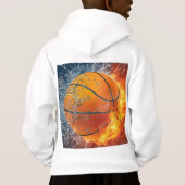 Oreiller de basketball en feu (Dos)