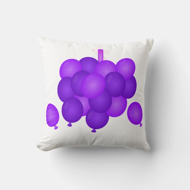 Oreiller de bonheur de ballons d'anniversaire (Recto)