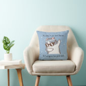 Oreiller de chat drôle et impertinent (Chaise)