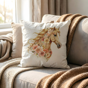 Oreiller de cheval floral Bohème décoration équest