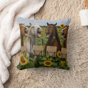Oreiller de chevaux chantants amusants !