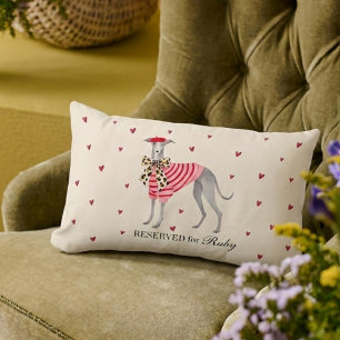 Oreiller de chien mignon Italian Greyhound Whippet