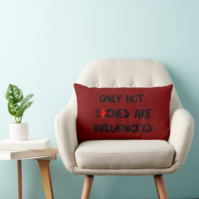 Oreiller de citation drôle d'influenceur pour la d (Chaise)