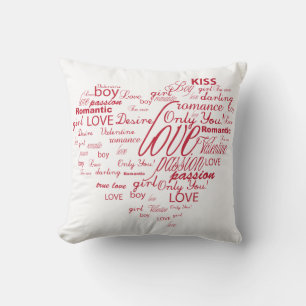 Oreiller de coeur Valentine