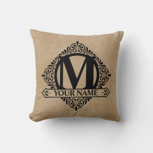 Oreiller de conception monogramme Ornat