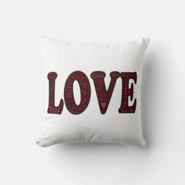 Oreiller de coton de qualité A / Amour (Recto)