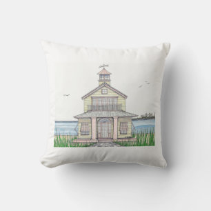 Oreiller de cottage de plage extérieur 16x16