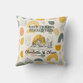 Oreiller de couple moderne personnalisé avec vue s (Verso)