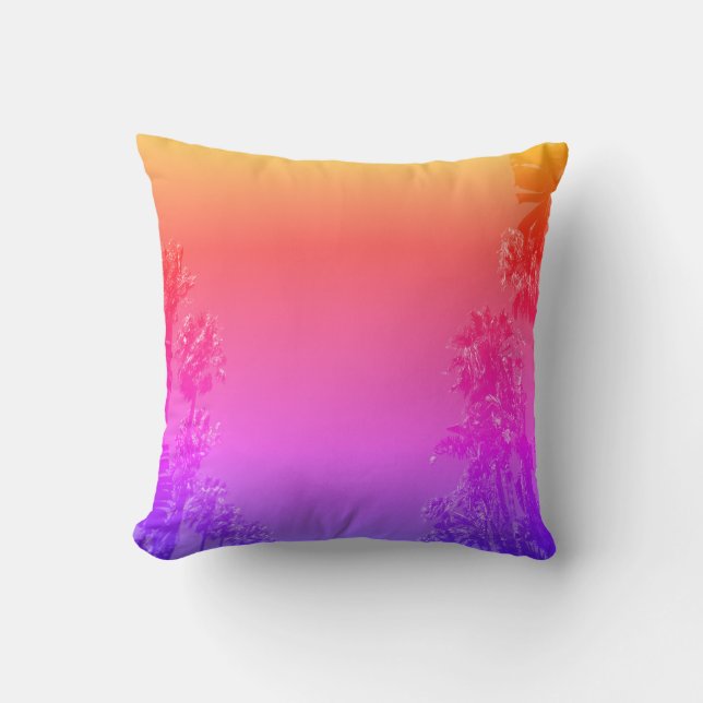 Oreiller de Coussin de Jeté à Thème de Palmiers au (Recto)