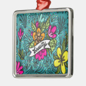 Oreiller de décoration Beauté avec des fleurs (Gauche)