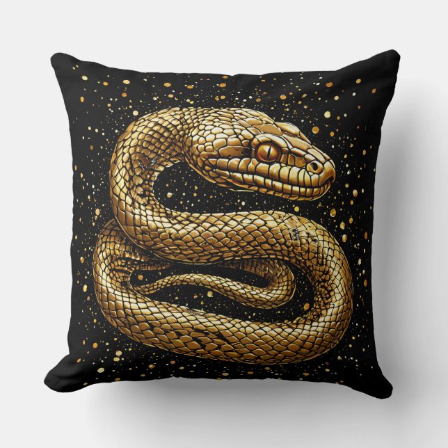 Oreiller de décoration intérieure mystique Serpent (Recto)